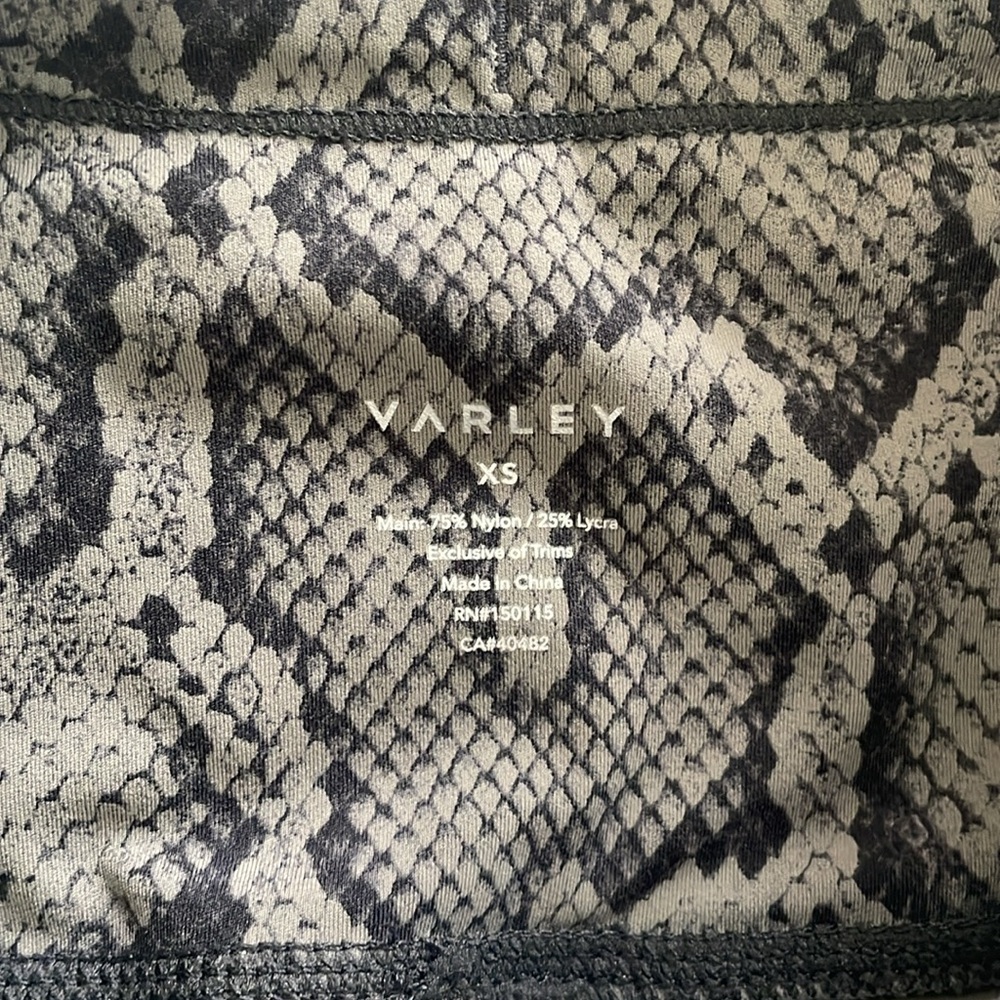 Varley Snake Print High Compression Leggings With… - image 7